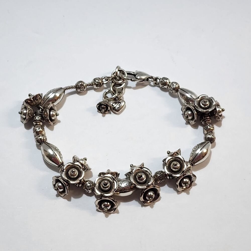Brighton‎ floral beaded charm bracelet